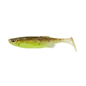 Savage Gear Gumová nástraha Fat Minnow T-Tail Bulk Green Pearl Yellow,Savage Gear Gumová nástraha Fat Minnow T-Tail Bulk Green Pearl Yellow
