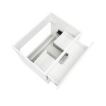 Koupelnová skříňka s keramickým umyvadlem SAT B-Way 59x50x45 cm bílá lesk BWAY260WU4B2 BWAY260WU4B2