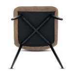 Jídelní židle, hnědá, látka vintage, CT-281 COF3