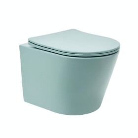 Wc s prkénkem softclose závěsné SAT Infinitio zelená mat zadní odpad SATINF010RREXPLGEM SATINF010RREXPLGEM