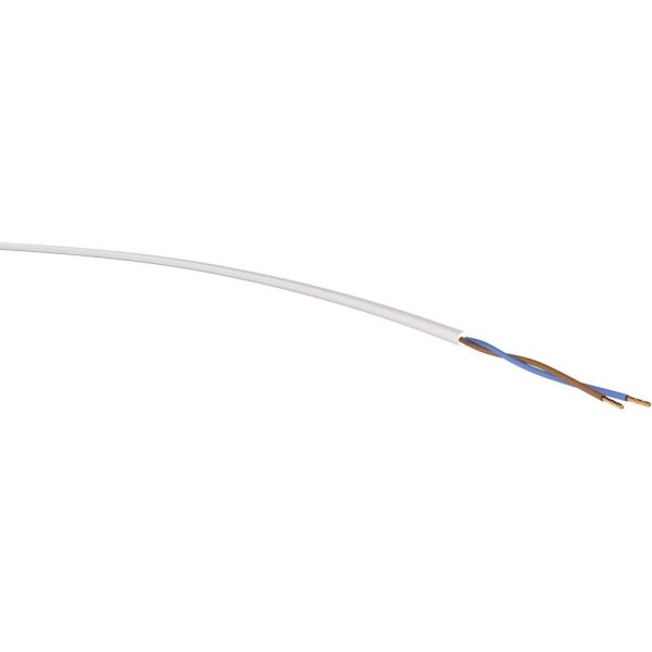 VER H03VV-F 2x0,75 ws Ri.100 energetický kabel H03VV-F 2 x 0.75 mm² bílá 100 m