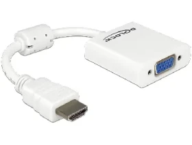 Delock adaptér HDMI - A 1x samec VGA 1x samice (65346)