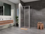 Lansanit - Sprchový kout obdélník otevírací dvoukřídlý Tadao 800x900, chrom, čiré sklo LAN03025/LAN05008