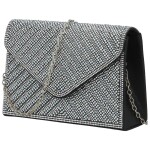 Luxusní dámské psaníčko Moon Arsinoé, černé