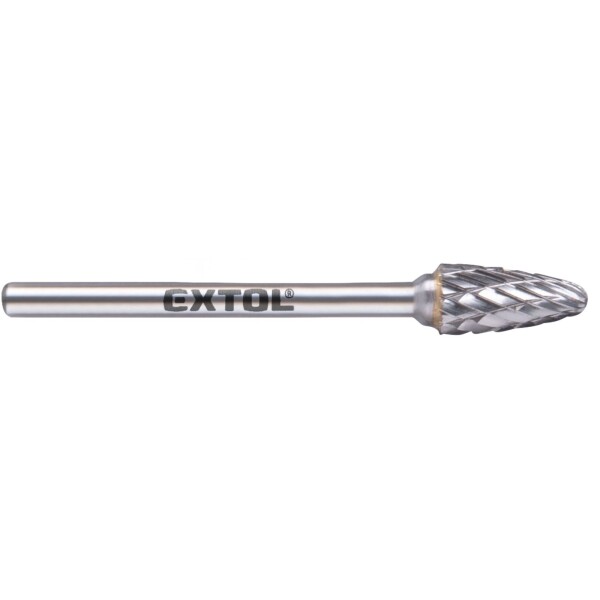 EXTOL INDUSTRIAL 8703853 Fréza karbidová kulatý oblouk, 6×13mm, stopka 3mm, sek střední