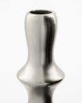 House Doctor Hliníkový svícen Reese Silver Finish – set 2 ks, stříbrná barva, kov