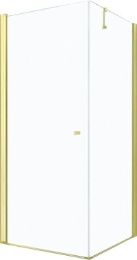 MEXEN/S - PRETORIA sprchový kout 80x100, transparent, zlatá 852-080-100-50-00