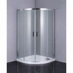 HOPA - Set kout BARCELONA PLUS + vanička VENETS - Barva rámu - Chrom/Leštěný hliník (ALU), Rozměr A - 90, Rozměr B - 90, Směr zavírání - Univerzální Levé / Pravé, Výplň - Čiré bezpečnostní sklo - 5 / 6 mm OLBPAL90CCLM