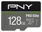 PNY PRO Elite microSDXC 128 GB / Paměťová karta / Class 10 / UHS-I U3 / 100/90 MB/s (P-SDU128V31100PRO-GE)