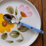 SABRE PARIS 4-dílná sada příborů Bistrot Brillant – Pastel blue, modrá barva, kov, plast
