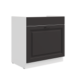 Spodní skříňka pod dřez Stilo 80 ZL 1S BB - Premium Box Barva korpusu: Dub artisan, Barva dvířek: Grafit