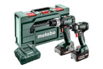 Metabo 685194000 / Aku set / vrtací šroubovák BS 18 L + rázový utahovák SSD 18 LT 200 BL / 1x2Ah 1x4Ah (685194000)