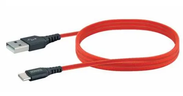 Schwaiger USB-A - USB-C kabel červená / USB kabel / USB 2.0 / 480 Mbit/s / 1,2 m (LPRO510501)