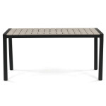 Zahradní stůl 160x90cm, hliník, polywood, černá, AZT-S1514 BK