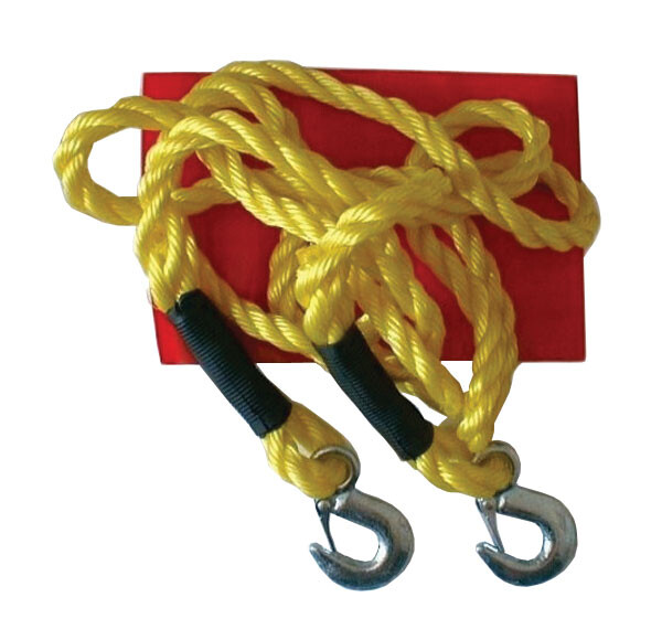 Lano tažné 5000kg s karabinami COMPASS 01233