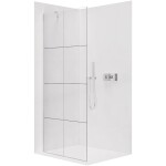 CERANO Sprchová zástěna Walk-in Onyx Y L/P - 8 mm - chrom, industriální sklo - 120x200 cm
