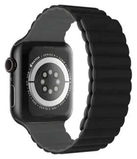 Devia Nature Silicone Magnetic černá / Řemínek pro Apple Watch / 40/41/42mm (6942297104396)
