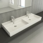 Dvojumyvadlo SAT Infinitio 120,4x46,5 cm dva otvory pro baterii SATINF212046 SATINF212046