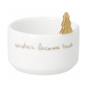 Räder Porcelánový svícen na čajovou svíčku Wishes, bílá barva, porcelán