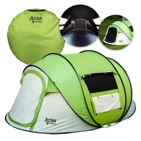 Acra Outdoor ST30 zelená / Stan pro 2-3 osoby / Samorozkládací / Se zatmavením (05-ST30)