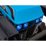 Mamido Dětský elektrický traktor G320 s radlicí modrý