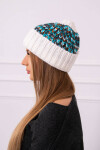 Dámská čepice Iris K348 white+turquoise UNI
