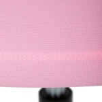 Kancelářská židle, černý plast, růžová látka, sklápěcí područky, kolečka pro tvrdé podlahy