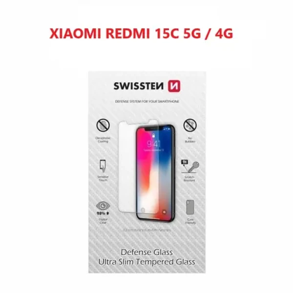 SWISSTEN Ochranné temperované sklo 2.5D pro Xiaomi Redmi 15C 5G/4G (74518018)