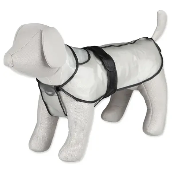 TRIXIE Pláštěnka Tarbes XS 30 cm průsvitná / PVC / Pro malé psy / Reflexní tlapka (G14-3000)