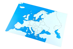 Moyo Montessori Moyo Montessori Kontrolní mapa - Evropa Nová - bez popisků