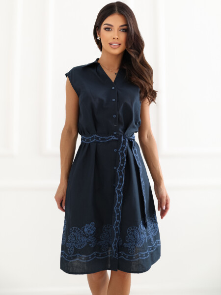 Dámské šaty J172906.99 tmavě modré - FPrice XL