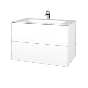 Dřevojas - Koupelnová skříňka VARIANTE SZZ2 80 pro umyvadlo Finion - N01 Bílá lesk / L01 Bílá vysoký lesk 268923