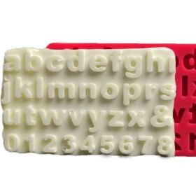 Cesil Silikonová forma Malá abeceda 1,1 cm
