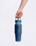Hydro Flask Wide Mouth Travel Bottle with Flex Straw Cap (946 ml) Harbor Blue