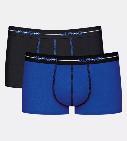 Pánské boxerky Start Hipster C2P box - UNKNOWN - modročerné V005 - SLOGGI UNKNOWN 4