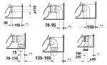 DURAVIT - ME by Starck WC kombi mísa, vario odpad, Rimless, bílá 2005090000