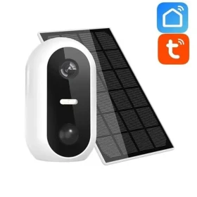 Solight bateriová WiFi kamera se solárním panelem / Venkovní IP kamera / 1920 x 1080 / IP54 / Wi-Fi (8592718034900)