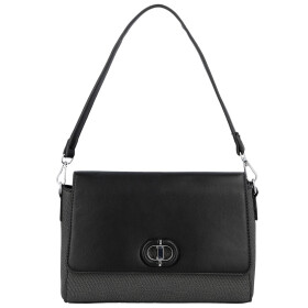 Elegantní dámská koženková kabelka na rameno Ciri, černá