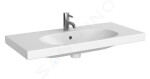 GEBERIT - Acanto Umyvadlo 900x422 mm, otvor pro baterii, s přepadem, bílá 500.633.01.2