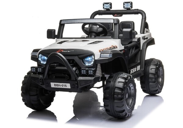 Mamido Dětské elektrické autíčko Jeep Target bílé
