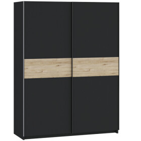 FRONTI Šatní skříň BERNO 150 - antracit + jackson hickory 22016