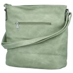 Trendy dámská koženková crossbody kabelka Skyler, zelená
