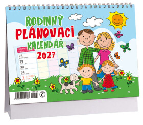 Stolní kalendář 2027 Aria Rodinný plánovací