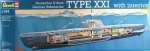 Revell Deutsches U-Boot Typ XXI mit Interieur 05078 1:144
