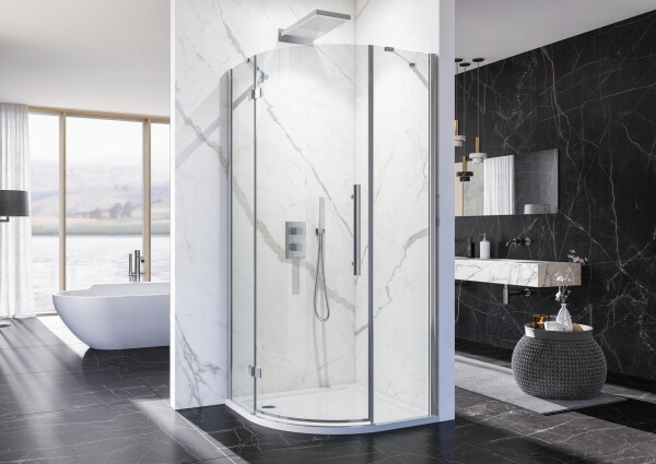 Aquatek Better S3 90 CHROM Sprchová zástěna čiré sklo 8mm, 90x90x195cm A152546