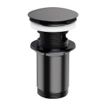 OMNIRES - Zátka klik-klak pro umyvadlo s přepadem i bez přepadu antracit /AT/ A706AT