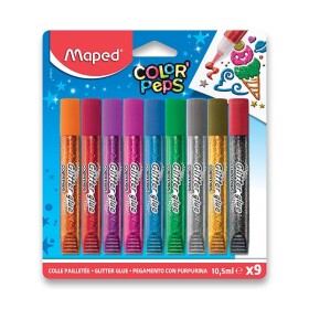 Maped Glitter Glue sada 9 barev 9x10,5 ml