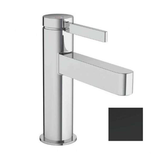 HANSGROHE - Finoris Umyvadlová baterie s výpustí Push-Open, EcoSmart, CoolStart, matná černá 76012670