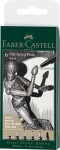 Faber-Castell Pitt Artist Pens sada 6 ks různé hroty černý inkoust