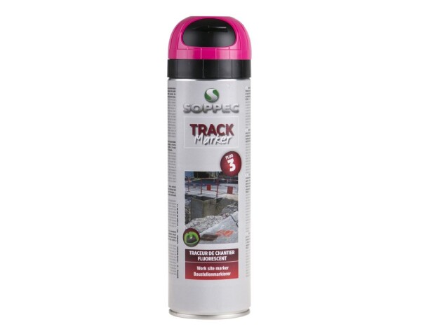 Sprej značkovací fluores. Trackmarker, 500ml, růžový, 3 měsíce, SOPPEC
